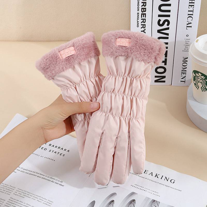 Warm Gloves Winter Women's Touch Screen Fleece-lined Thickened - Xmaker