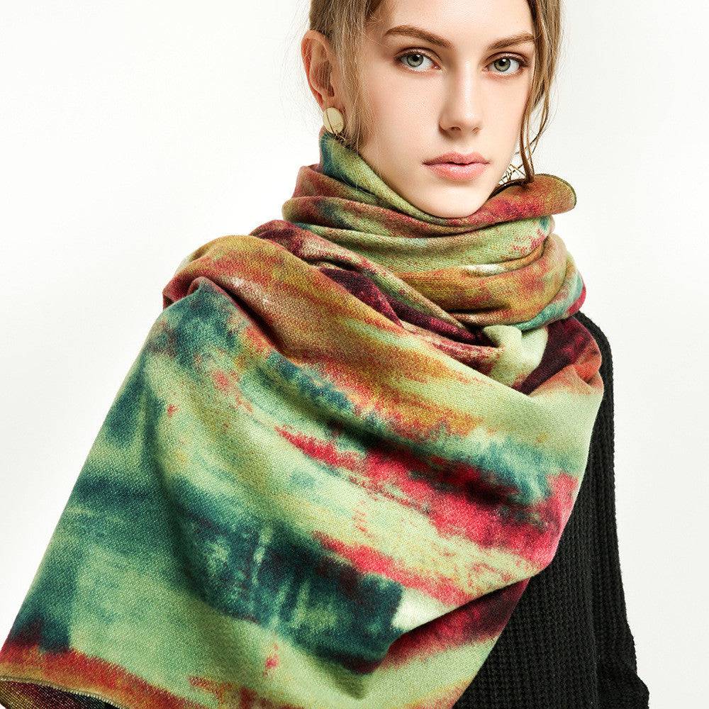 Cashmere graffiti wall scarf - Xmaker