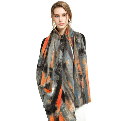 Cashmere graffiti wall scarf - Xmaker