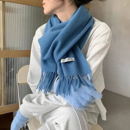 Wool Scarf Tassel Shawl  Cashmere Scarf Wrap - Xmaker