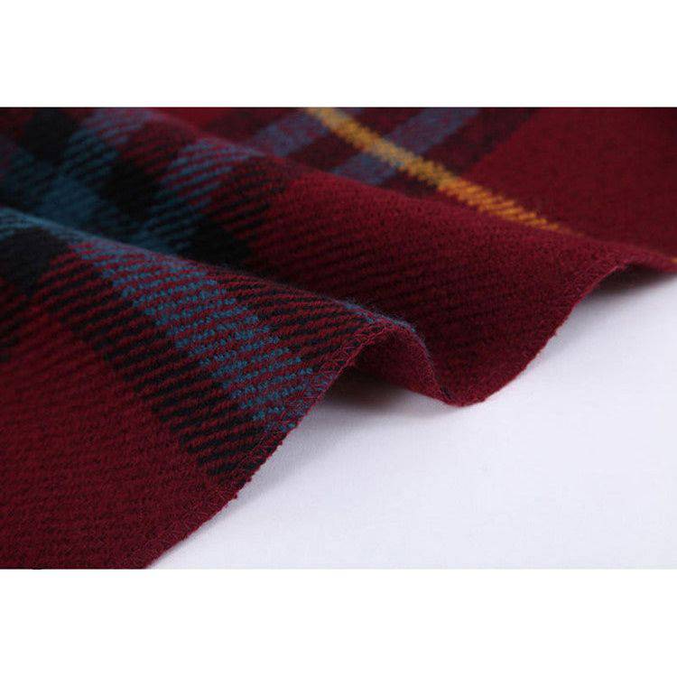 Cashmere plaid pocket scarf - Xmaker