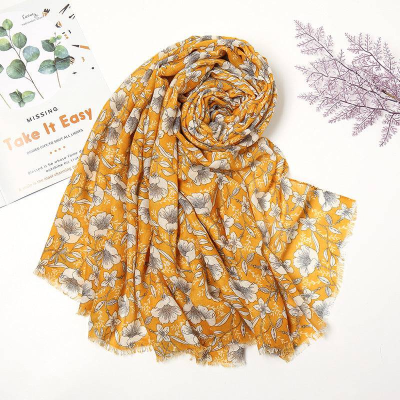 Retro Patchwork Bohemian Printed Cashew Scarf - Xmaker