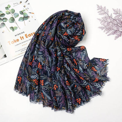 Retro Patchwork Bohemian Printed Cashew Scarf - Xmaker