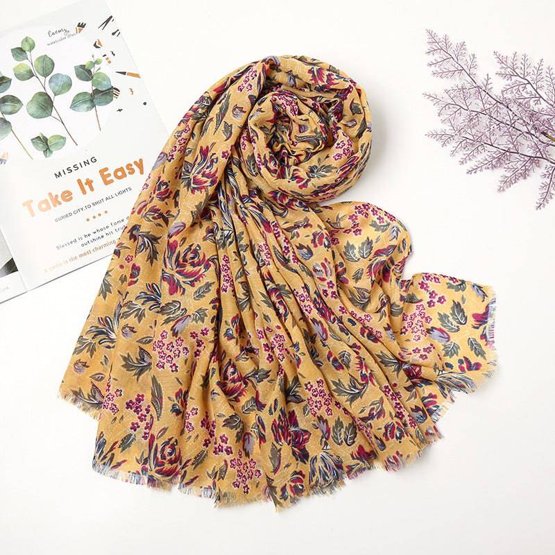 Retro Patchwork Bohemian Printed Cashew Scarf - Xmaker