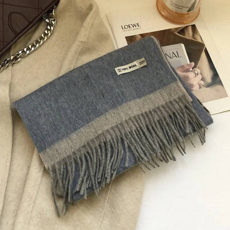 Chic Classic Plaid Cashmere Scarf Wool Thermal - Xmaker