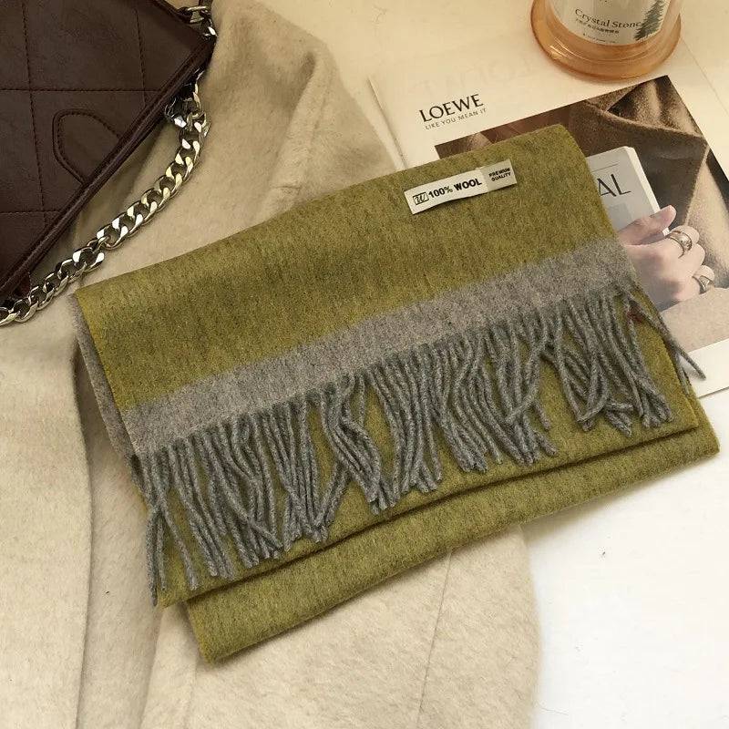 Chic Classic Plaid Cashmere Scarf Wool Thermal - Xmaker