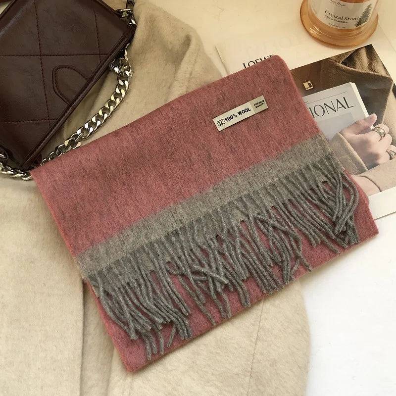 Chic Classic Plaid Cashmere Scarf Wool Thermal - Xmaker