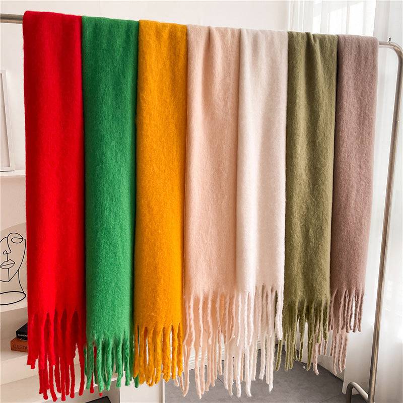 Winter Warm Lengthened Fringe Bib Towel - Xmaker