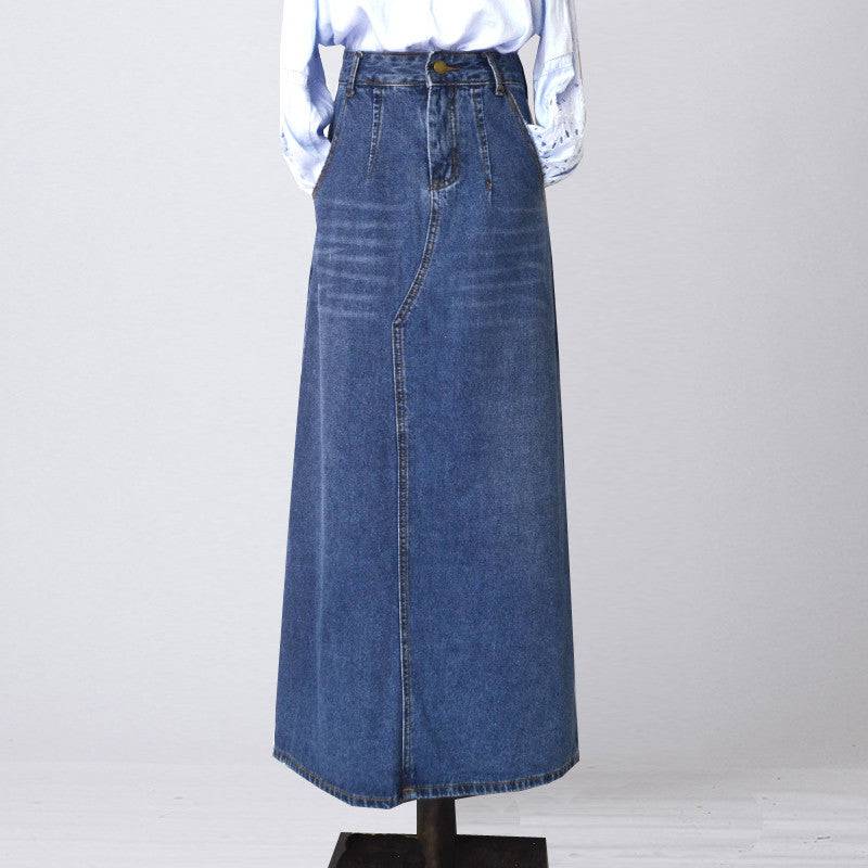 Wear Frayed Long Skirts Women's Long Skirts Denim Skirts - Xmaker