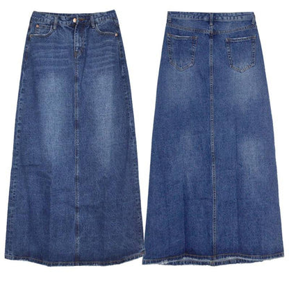 Wear Frayed Long Skirts Women's Long Skirts Denim Skirts - Xmaker