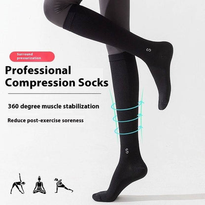 Compression Stockings Exercise Compression Calf Fitness Long Tube Yoga Socks - Xmaker