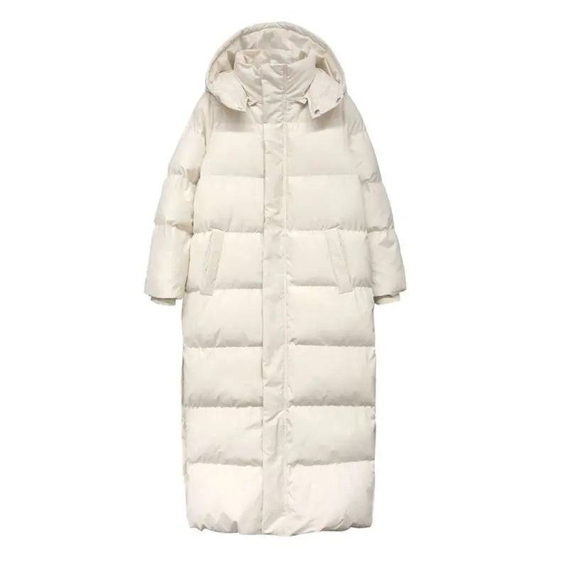 Women Outerwear Cotton Down Hood Fluff Coat - Xmaker