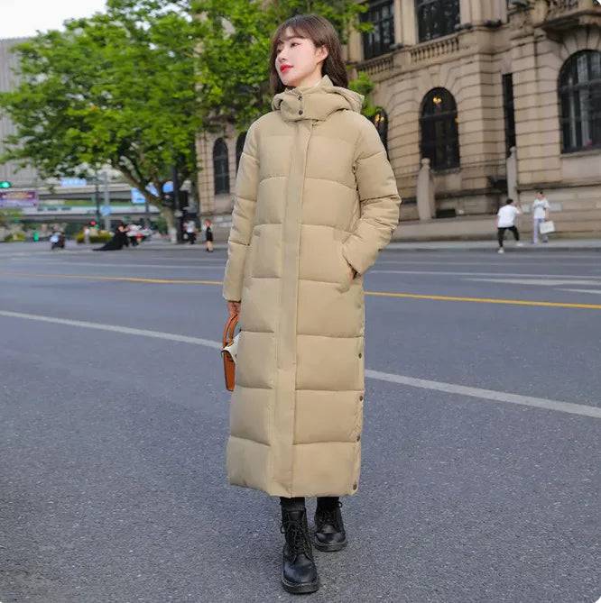 Women Outerwear Cotton Down Hood Fluff Coat - Xmaker