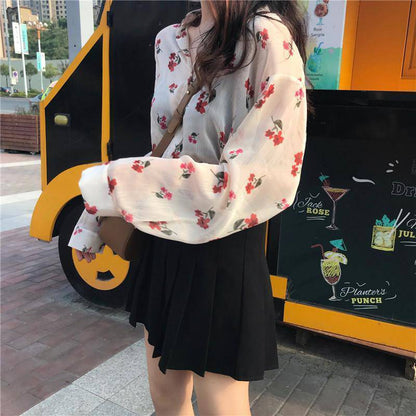 Women Floral Print Blouses - Xmaker