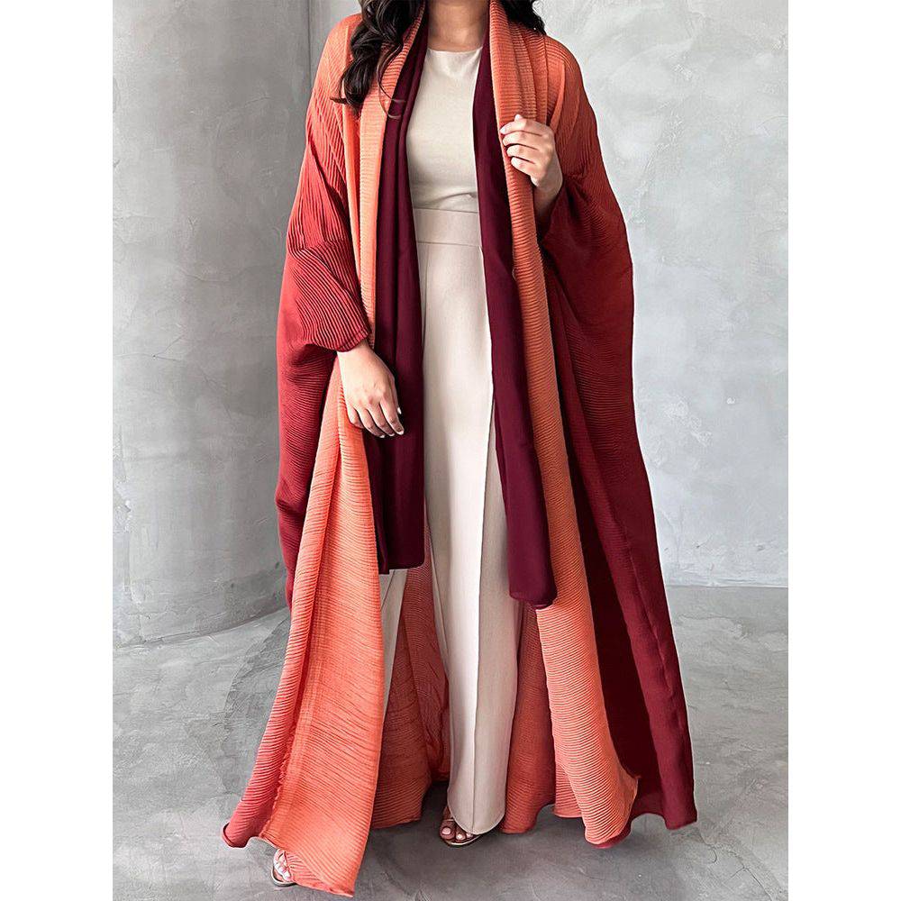 Shoulder Cloak Coat Pleated Loose Plus Size Scarf - Xmaker