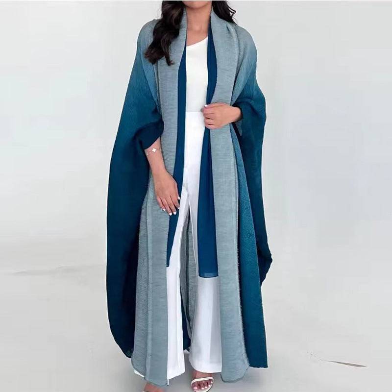 Shoulder Cloak Coat Pleated Loose Plus Size Scarf - Xmaker