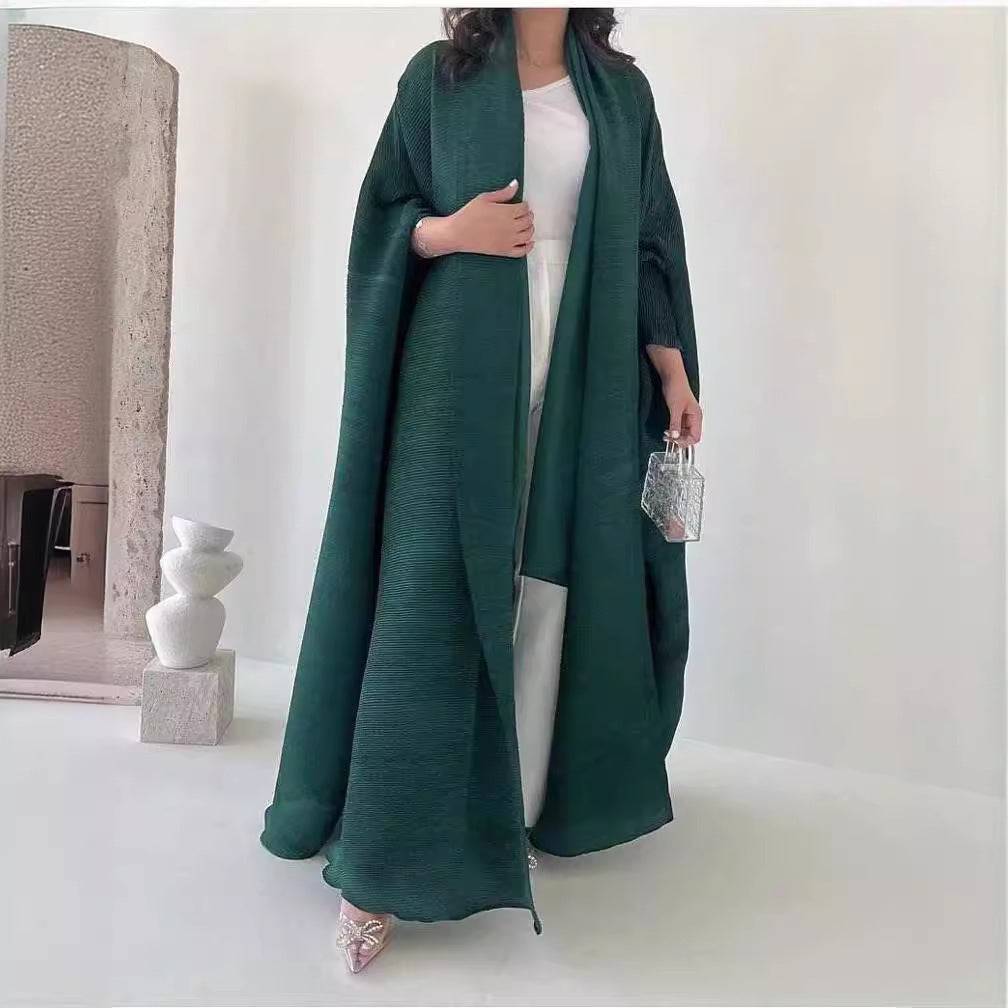 Shoulder Cloak Coat Pleated Loose Plus Size Scarf - Xmaker