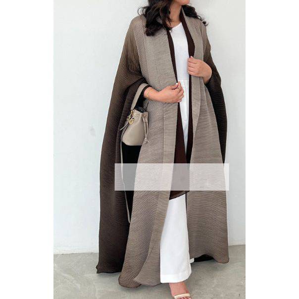 Shoulder Cloak Coat Pleated Loose Plus Size Scarf - Xmaker