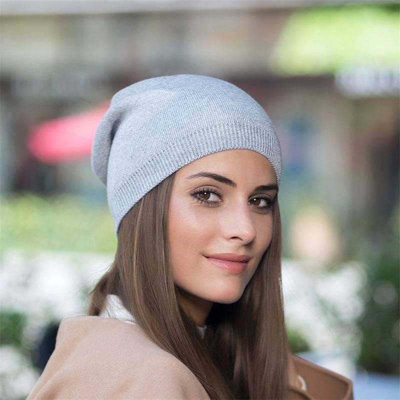 Women's Thin Knitted Woolen Cap - Xmaker