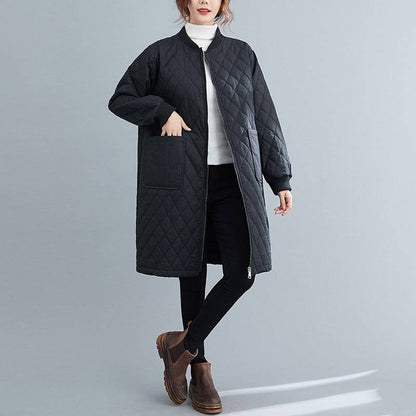 Mid-length Slim Fit Thickened Slimming Cotton Coat Jacket - Xmaker