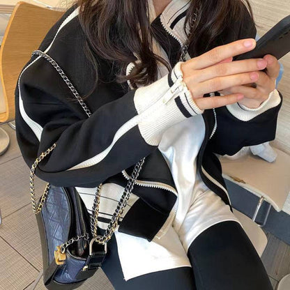 sports jacket for women spring and autumn baseball jacket hiphop - Xmaker