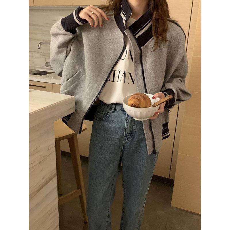 sports jacket for women spring and autumn baseball jacket hiphop - Xmaker