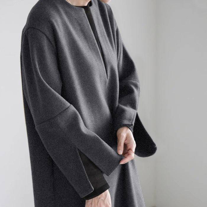 Women's Woolen Baggy Coat - Xmaker