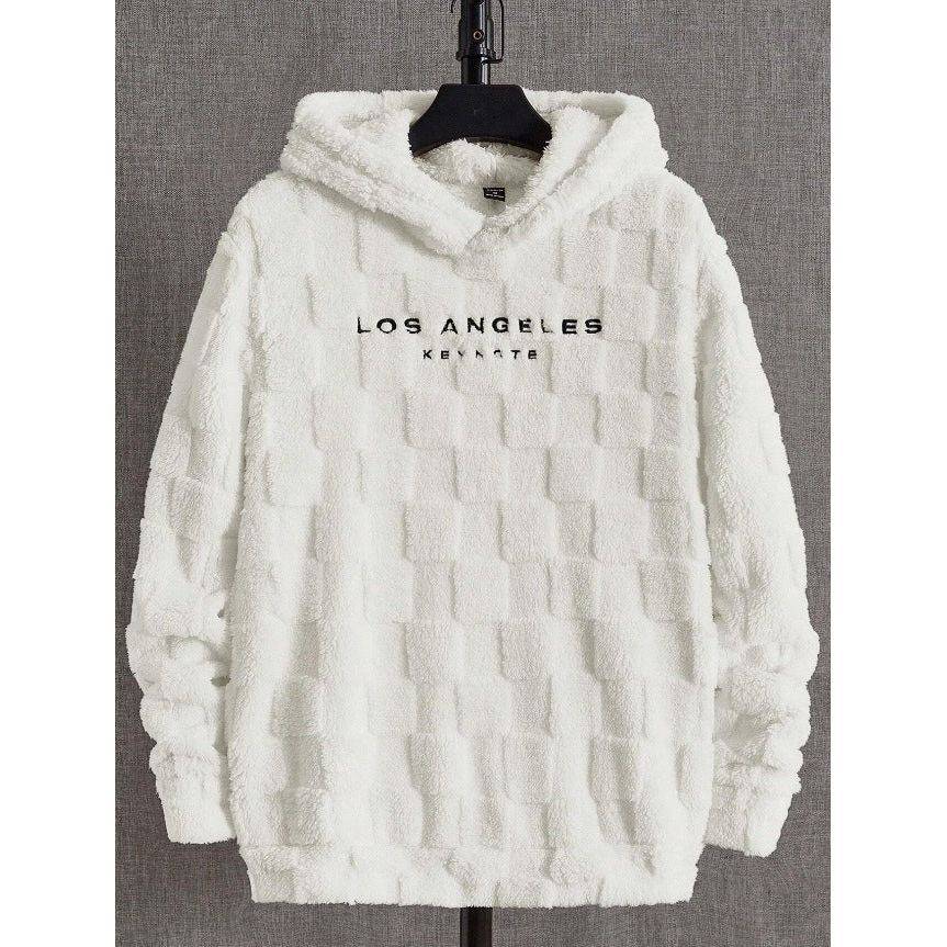 Hooded Loose Sweater Lamb Wool Pullover Coat - Xmaker