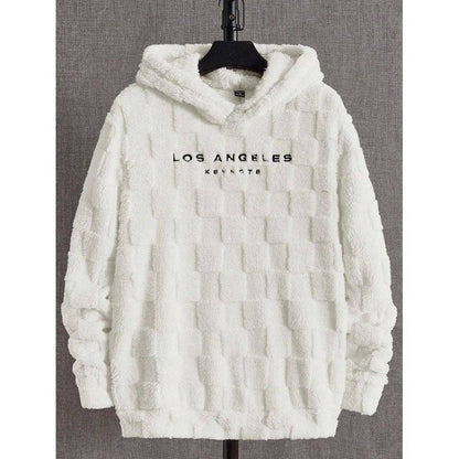 Hooded Loose Sweater Lamb Wool Pullover Coat - Xmaker