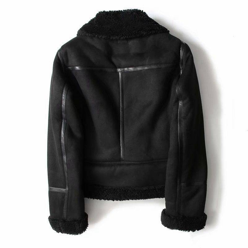 Lamb Wool Warm Coat Motorcycle Clothing Women - Xmaker