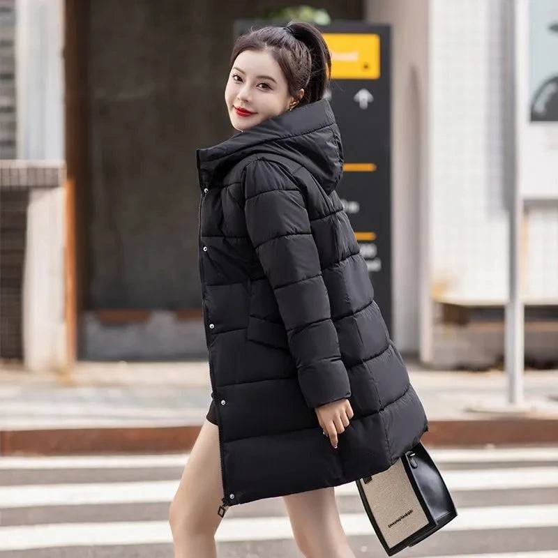 Women's  Heavy-Weight Coats Hooded Quilted Jacket - Xmaker