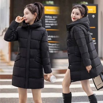 Women's  Heavy-Weight Coats Hooded Quilted Jacket - Xmaker