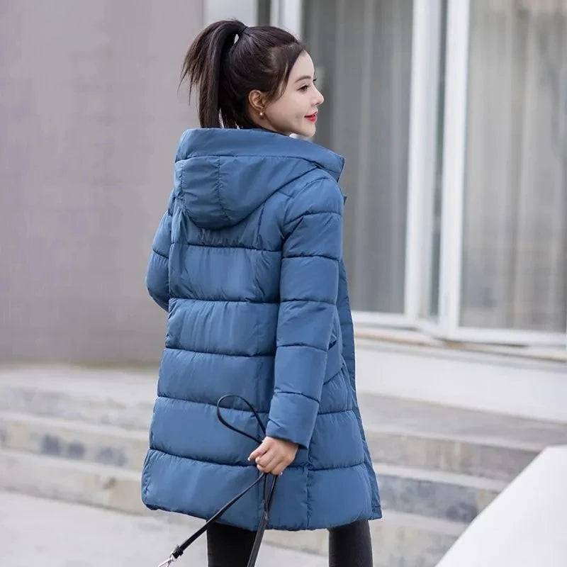 Women's  Heavy-Weight Coats Hooded Quilted Jacket - Xmaker