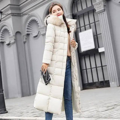 Women's Winter Warm Casual Long Hooded Jacket Down Jacket - Xmaker