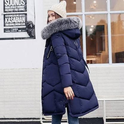 Women's Winter Warm Casual Long Hooded Jacket Down Jacket - Xmaker