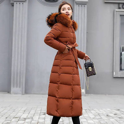 Women's Winter Warm Casual Long Hooded Jacket Down Jacket - Xmaker