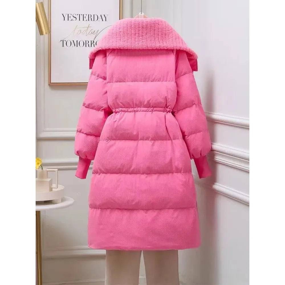 Winter Down Cotton Mid-length Jackets Coats - Xmaker