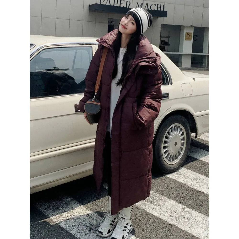 Women Winter Warm Long Coat - Xmaker