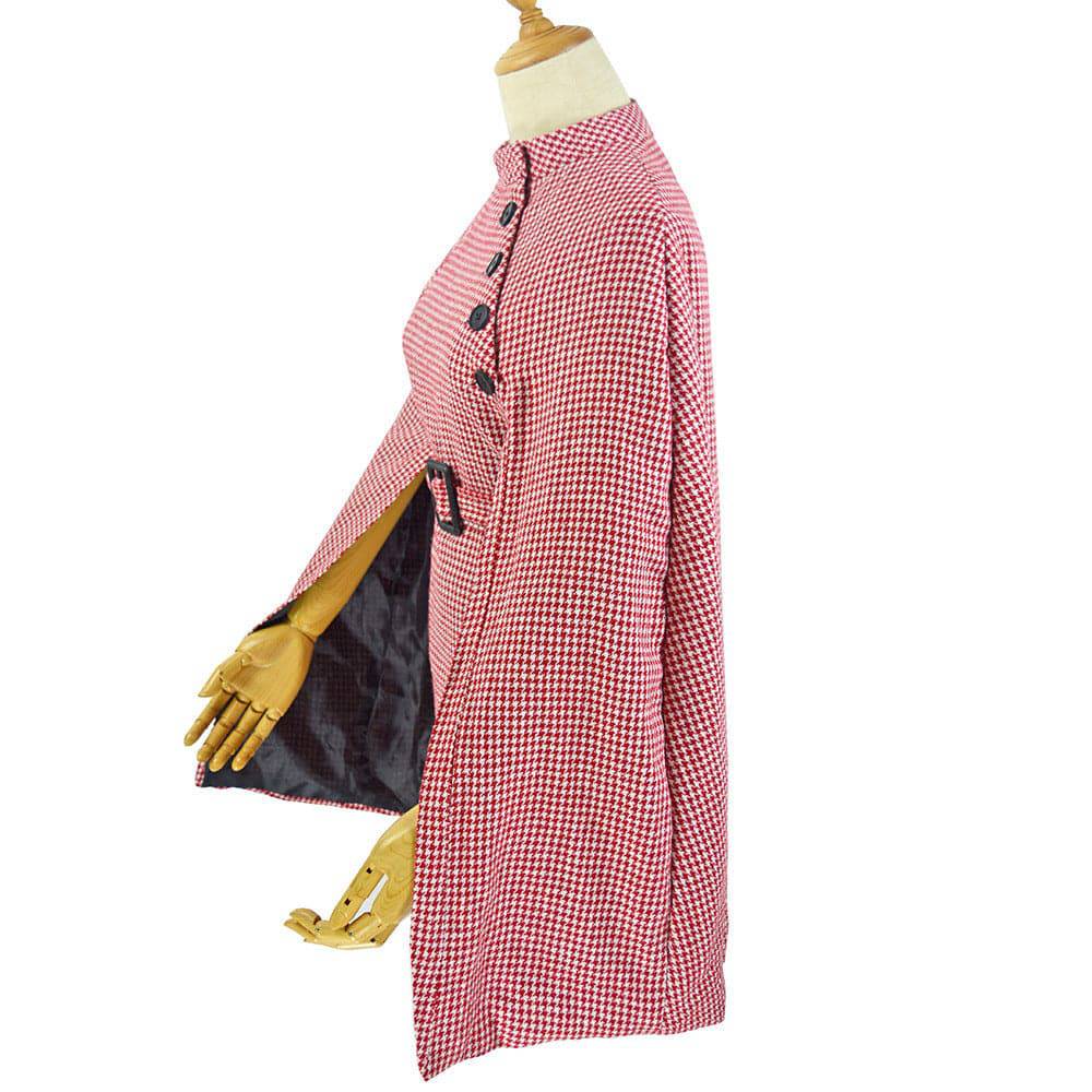 Women's Plaid Knitted Cloak Slimming - Xmaker