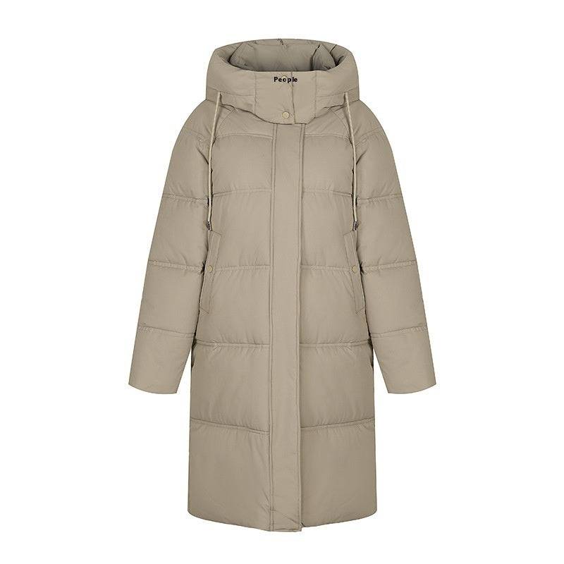 Long Over The Knee Thickened Hooded Jacket - Xmaker