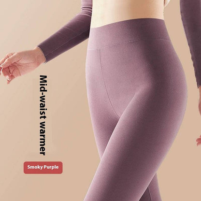 Solid Color High Waist Women's Thermal Underwear Pant - Xmaker. Inc