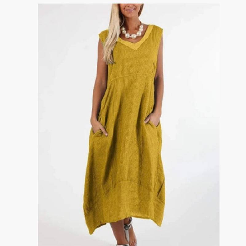 Sleeveless long dress - Xmaker