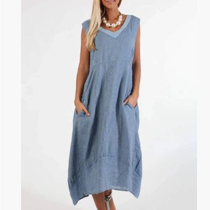 Sleeveless long dress - Xmaker