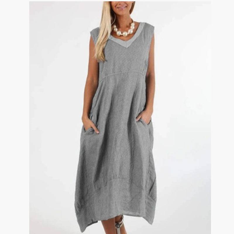 Sleeveless long dress - Xmaker