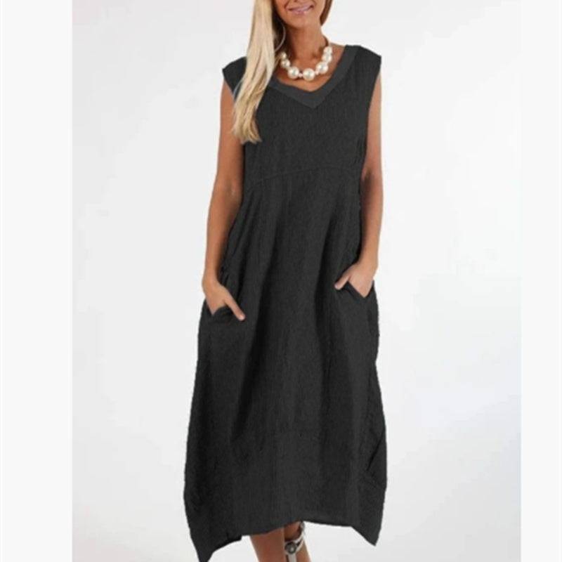 Sleeveless long dress - Xmaker