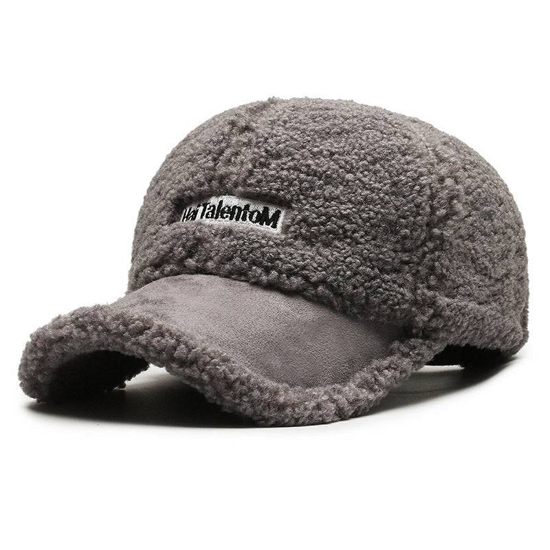 Color Matching Plush Warm Peaked Cap - Xmaker