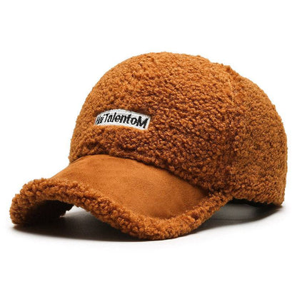 Color Matching Plush Warm Peaked Cap - Xmaker