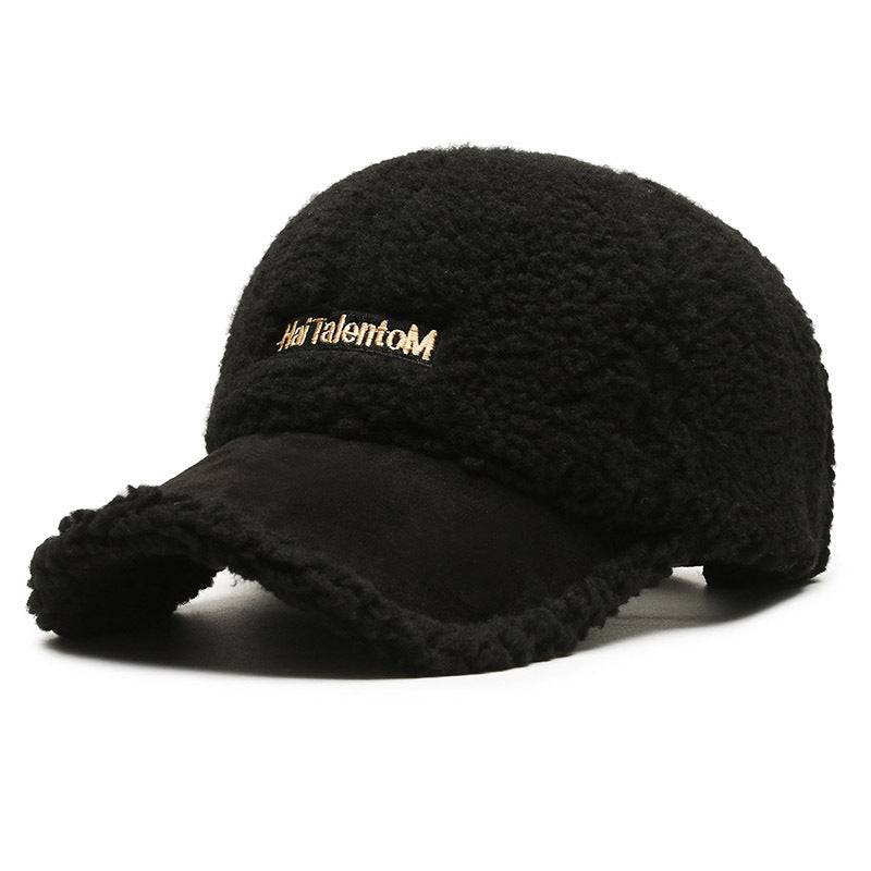 Color Matching Plush Warm Peaked Cap - Xmaker