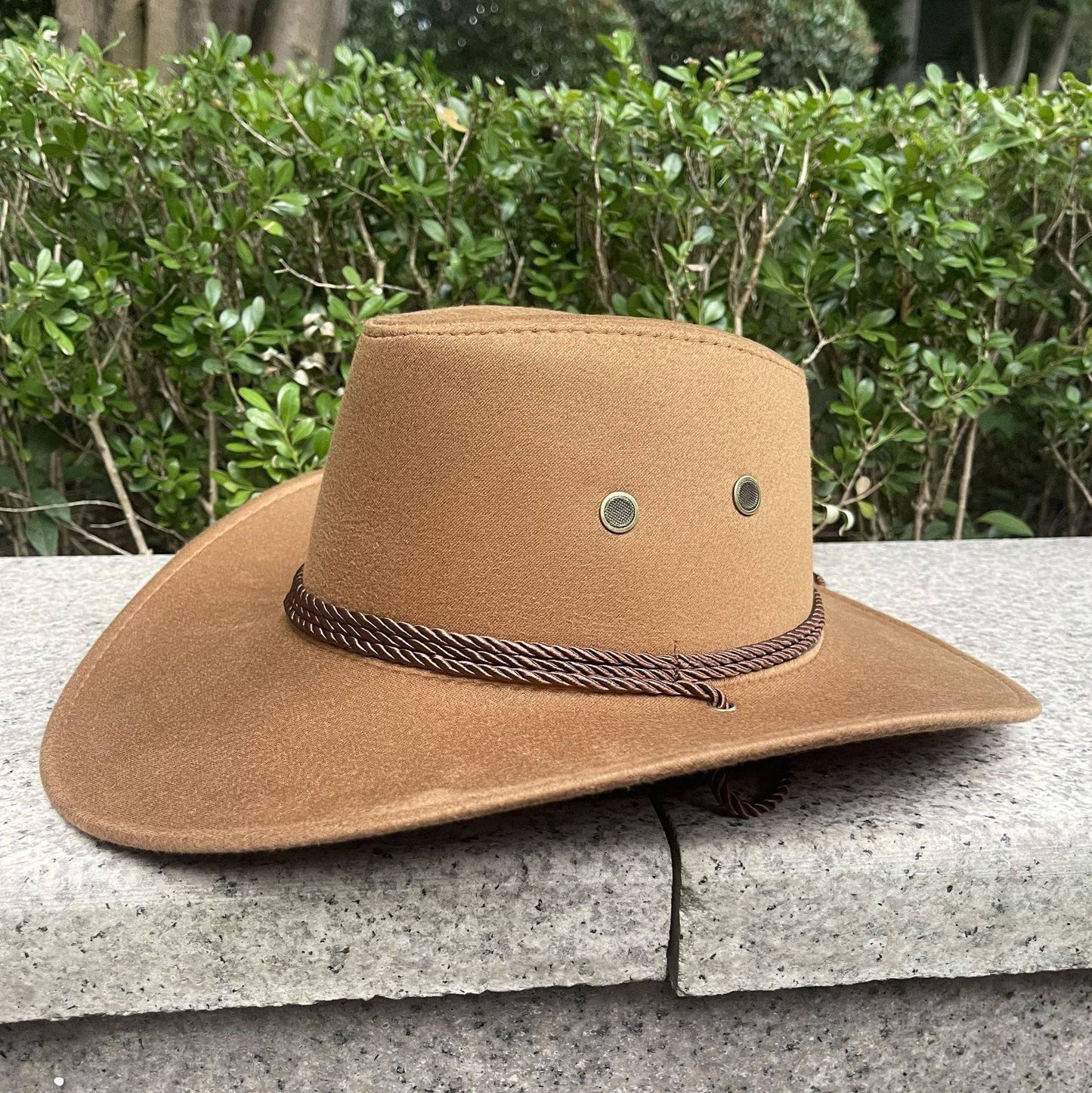 Woolen Hat Suede Western Denim Top Hat - Xmaker