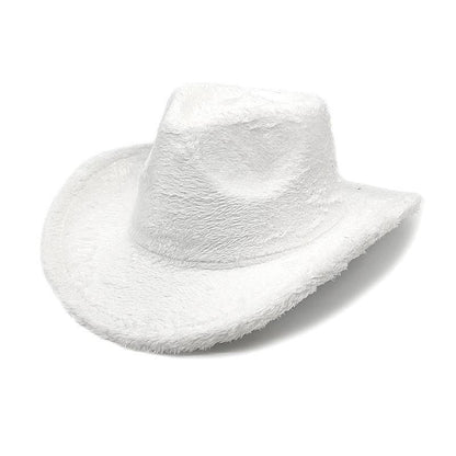 Women Western Cowboy Hat Woolen Hat - Xmaker